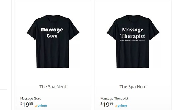 The Spa nerd tshirts Amazon